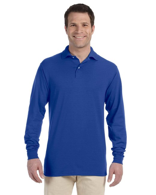 Jerzees Adult SpotShield™ Long-Sleeve Jersey Polo Jerzees