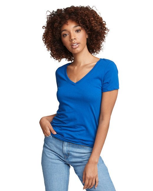 Custom Ladies' Ideal V T-Shirt – Soft, Stylish & Sustainable Design Next Level