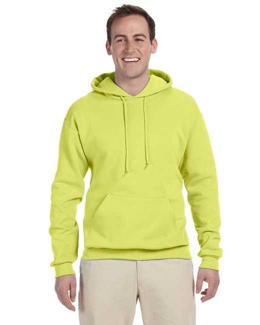 Jerzees Adult NuBlend® Fleece Pullover Hoodie – Soft, Durable, and Pill-Resistant Jerzees Small Safety Green