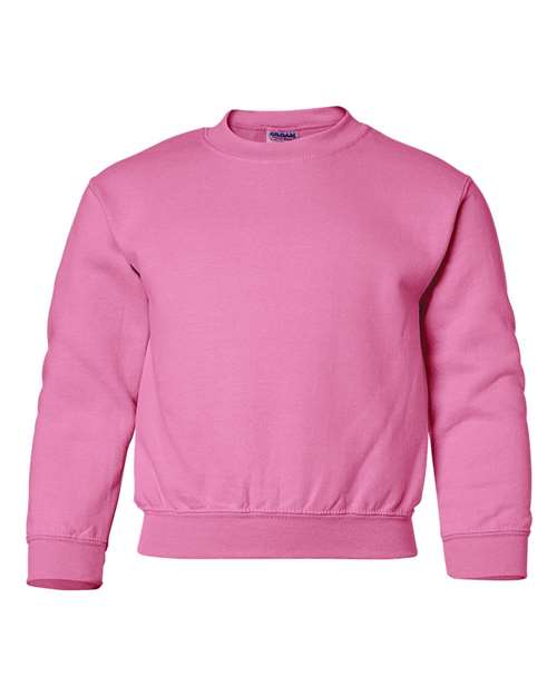 Heavy Blend™ Youth Sweatshirt - Gildan | Durable, Comfortable, and Custom-Ready Gildan X-Small Safety Pink