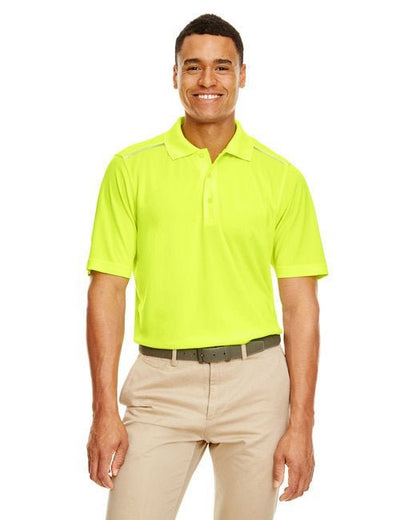 CORE365 Men’s Radiant Performance Piqué Polo with Reflective Piping Core365
