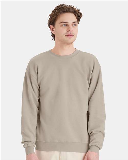 Ecosmart® Crewneck Sweatshirt - Hanes | Sustainable, Durable, and Customizable Hanes Small Sand