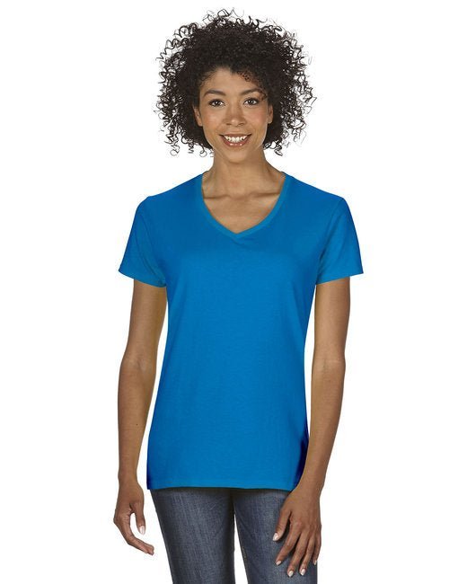 Custom Ladies' V-Neck T-Shirt – Comfortable, Stylish & Sustainable V-Neck Gildan