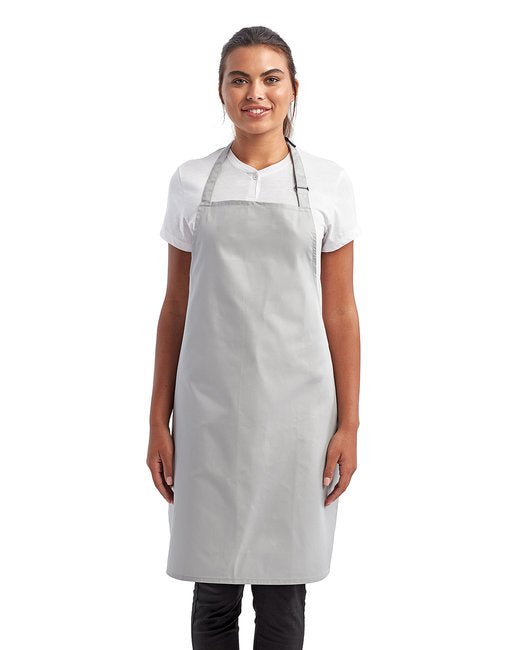 Custom Recycled Bib Apron – Eco-Friendly & Adjustable Neckband SOYT Printing Company Silver
