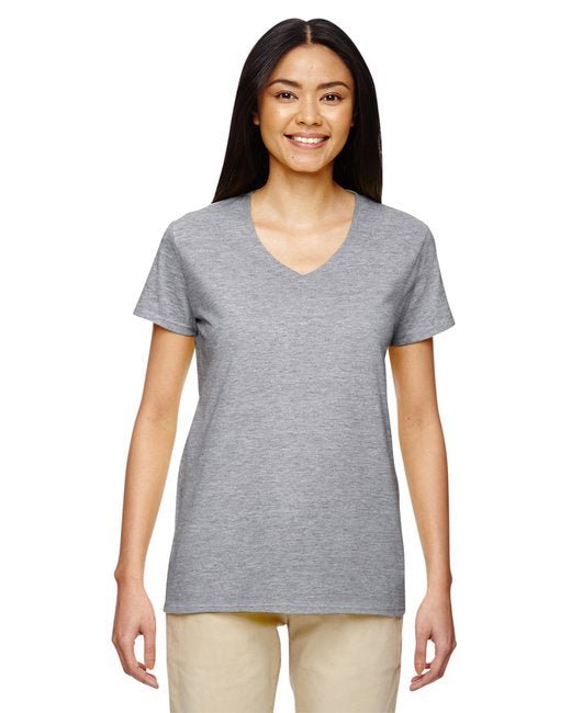 Custom Ladies' V-Neck T-Shirt – Comfortable, Stylish & Sustainable V-Neck Gildan
