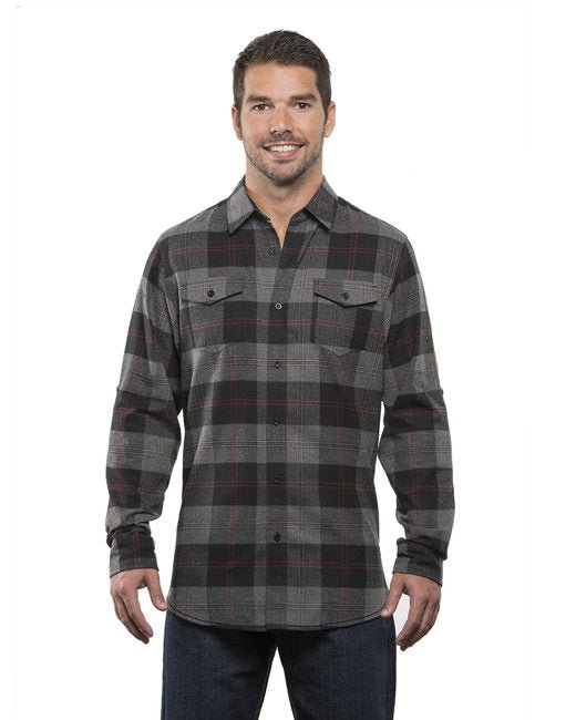 Custom Plaid Flannel Shirt – Modern Fit, Durable & Comfortable SOYT Printing Company Small Black/Steel