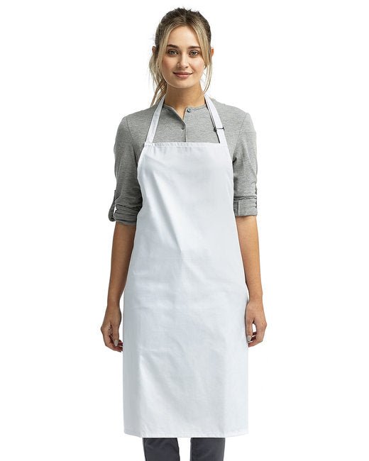 Custom Recycled Bib Apron – Eco-Friendly & Adjustable Neckband SOYT Printing Company White