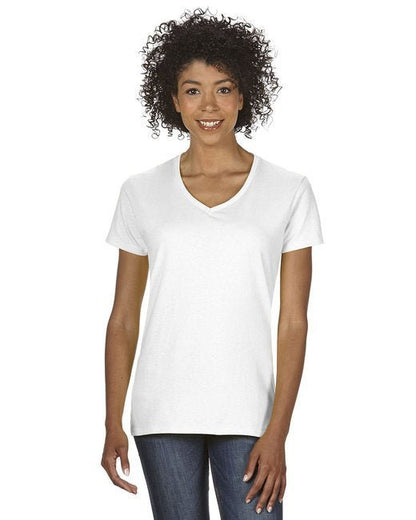 Custom Ladies' V-Neck T-Shirt – Comfortable, Stylish & Sustainable V-Neck Gildan