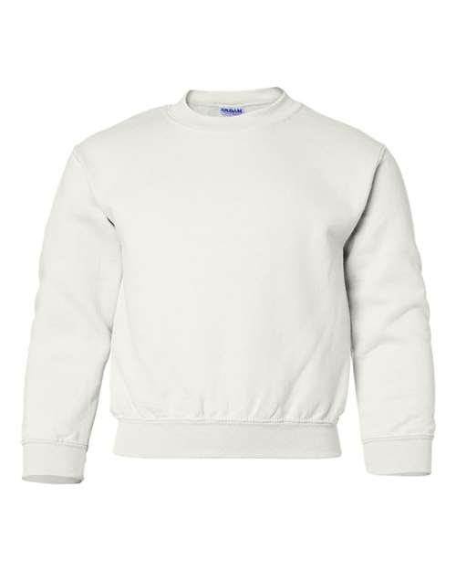 Heavy Blend™ Youth Sweatshirt - Gildan | Durable, Comfortable, and Custom-Ready Gildan X-Small White