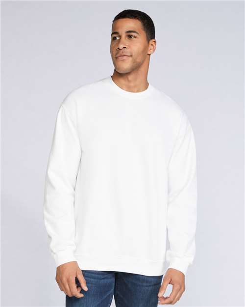 Softstyle® Midweight Crewneck Sweatshirt - Gildan | Comfortable, Durable, and Eco-Friendly Gildan Small White