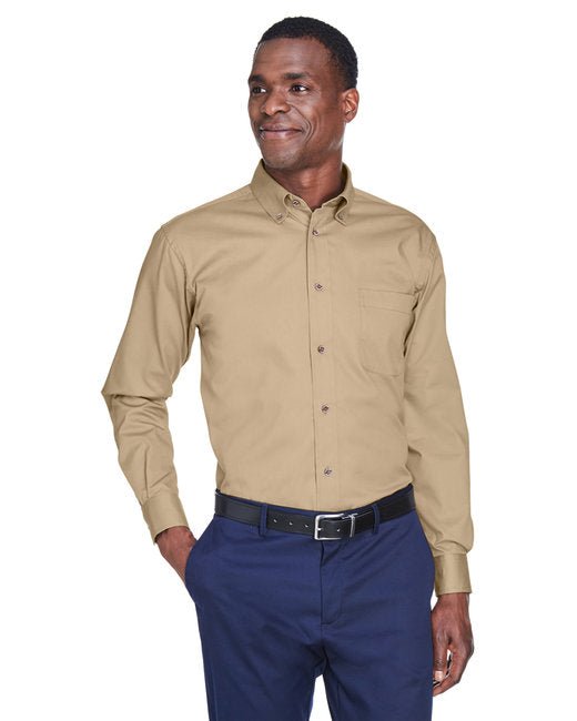 Custom Long-Sleeve Twill Shirt – Stain-Release, Wrinkle-Resistant & Durable SOYT Printing Company Small Stone