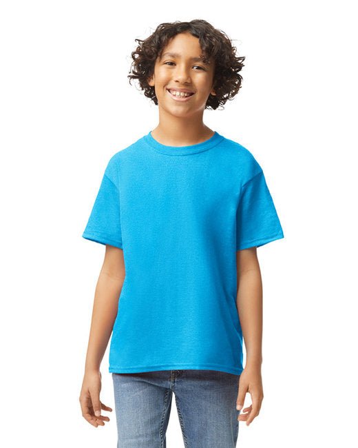 Gildan Youth Heavy Cotton™ T-Shirt – Reliable, Comfortable, Eco-Conscious SOYT Printing Company X-Small Heather Sapphire