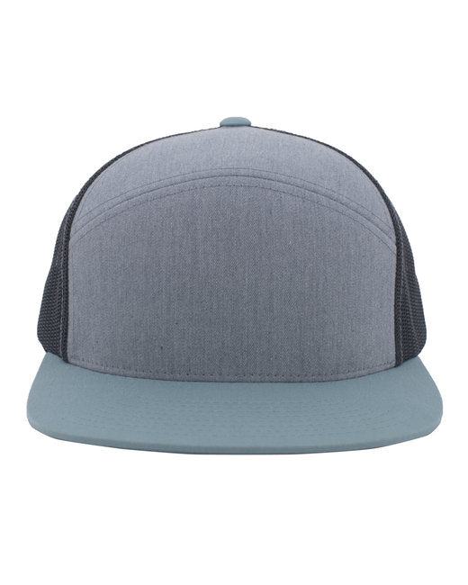 Custom Richardson Arch Trucker Snapback Cap – Full Profile with Embroidery Ready Trucker Hat Richardson