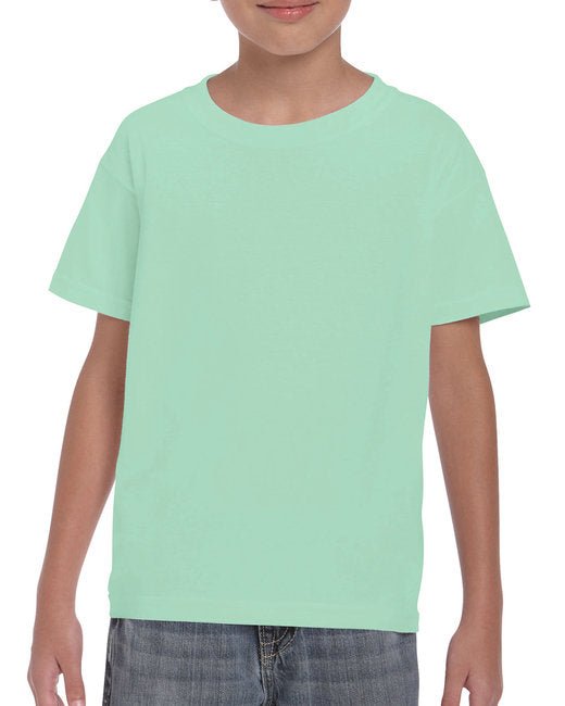 Gildan Youth Heavy Cotton™ T-Shirt – Reliable, Comfortable, Eco-Conscious SOYT Printing Company X-Small Mint Green