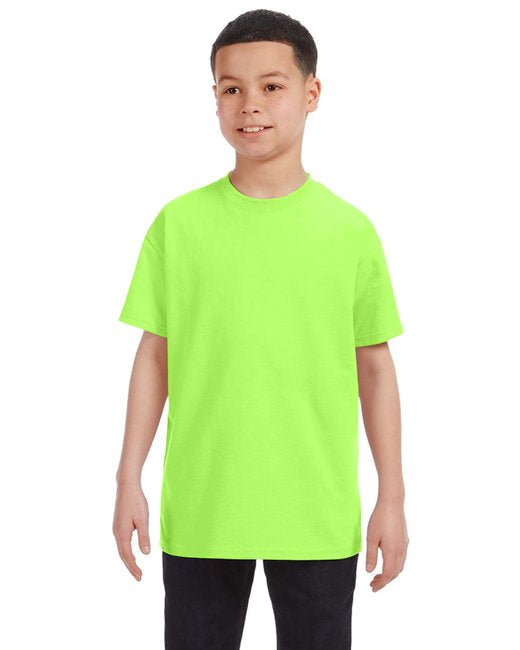 Gildan Youth Heavy Cotton™ T-Shirt – Reliable, Comfortable, Eco-Conscious SOYT Printing Company X-Small Neon Green