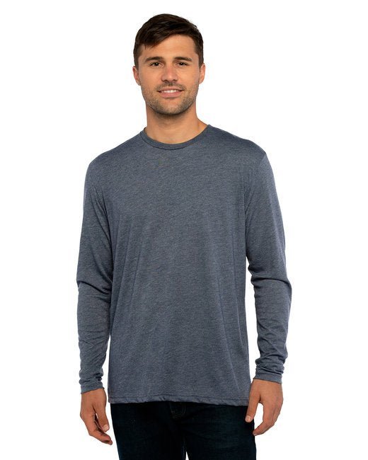 Custom Next Level Triblend Long-Sleeve Crew – Soft & Sustainable with Online Design Long Sleeve Next Level