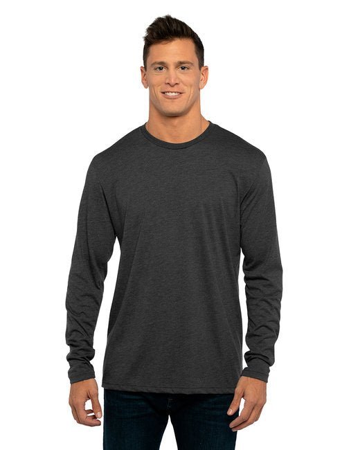 Custom Next Level Triblend Long-Sleeve Crew – Soft & Sustainable with Online Design Long Sleeve Next Level