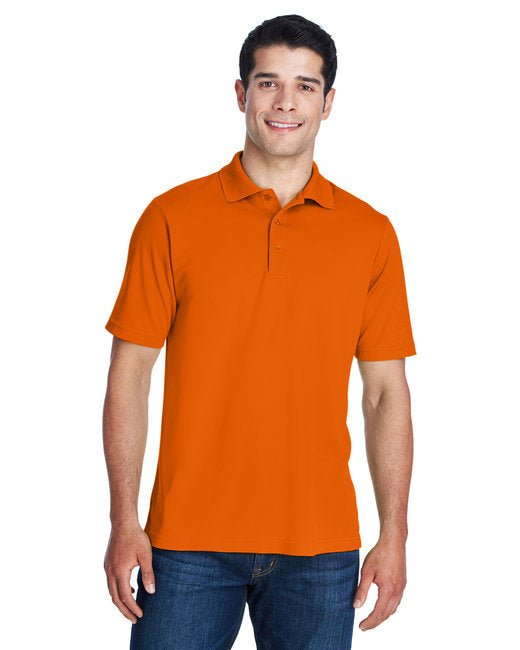 Customizable Unisex Performance Piqué Polo – Moisture-Wicking and UV Protection Polo Core 365 Small Orange