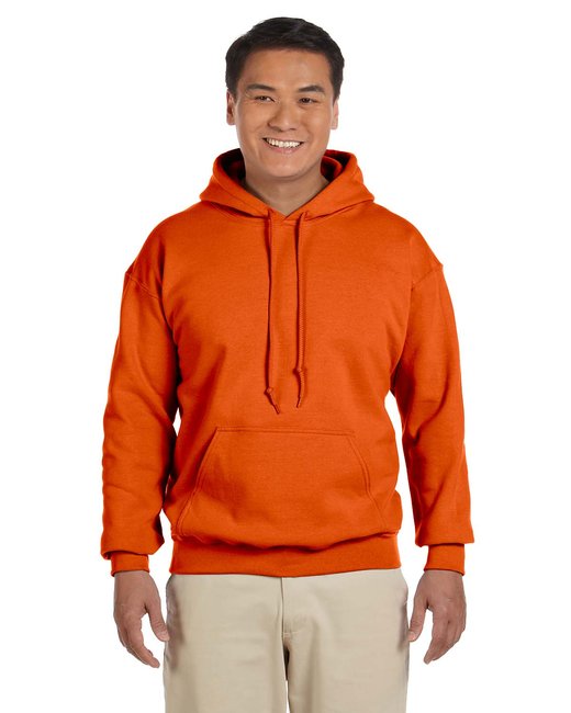 Custom Heavy Blend Hooded Sweatshirt – Durable & Sustainable Hoodie Gildan Small Orange