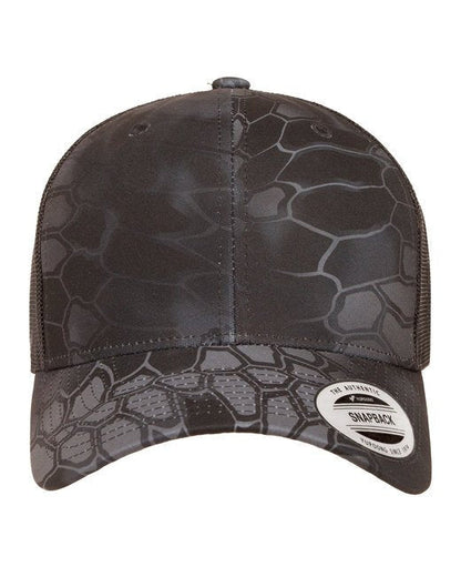 Custom Retro Multicam® Snapback Trucker Cap – Embroidery Ready YP Classic Custom Hat YP CLASSICS