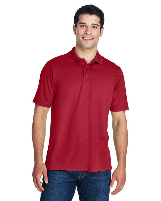 Customizable Unisex Performance Piqué Polo – Moisture-Wicking and UV Protection Polo Core 365 Small Red