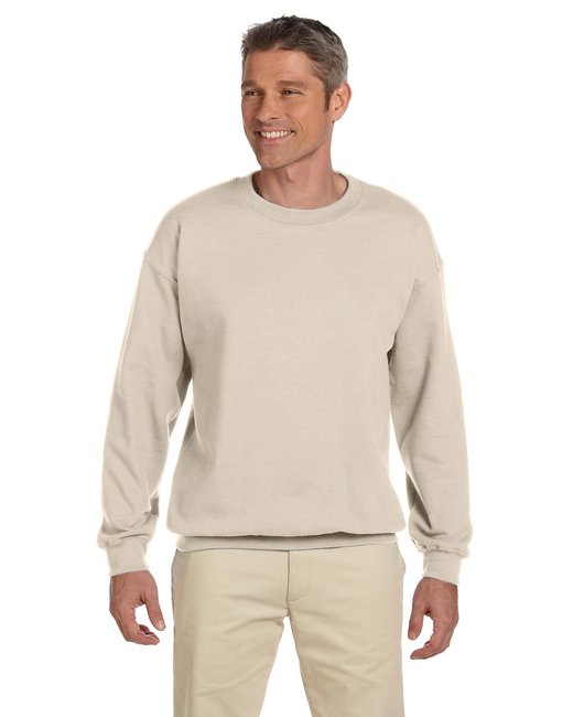 Custom Heavy Blend Fleece Crew – Durable & Eco-Friendly Sweater Gildan Small Sand