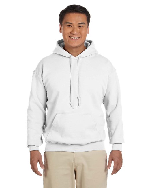 Custom Heavy Blend Hooded Sweatshirt – Durable & Sustainable Hoodie Gildan Small White